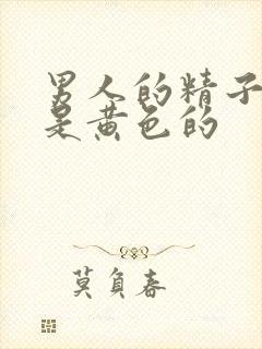 男人的精子怎么是黄色的