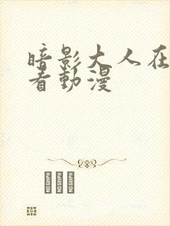 暗影大人在线观看动漫封面