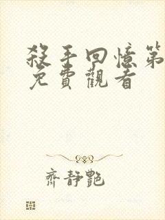 杀手回忆第一季免费观看