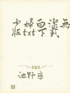 少妇白洁无删减版txt下载封面