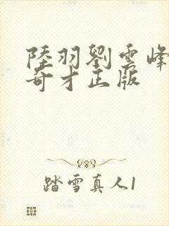 陆羽刘云峰鸿途奇才正版