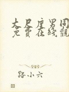 大尺度男同视频免费在线观看封面