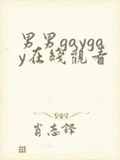 男男gaygay在线观看