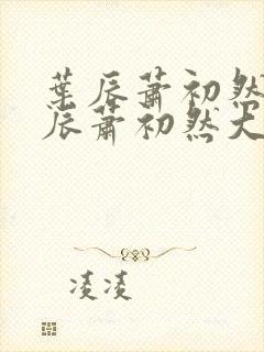 叶辰萧初然 叶辰萧初然大结局