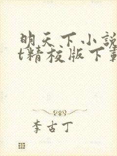 明天下小说txt精校版下载