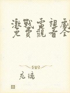 激战电视剧高清免费观看全集剧情