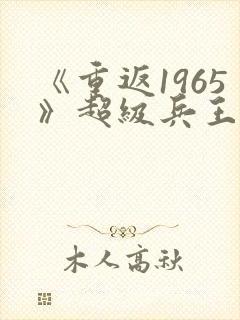 《重返1965》超级兵王