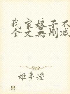 我家娘子不对劲全文无删减封面
