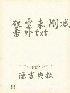 破云未删减全文番外txt封面