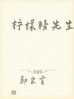 柠檬精先生封面