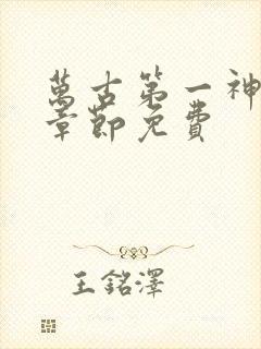 万古第一神最新章节免费