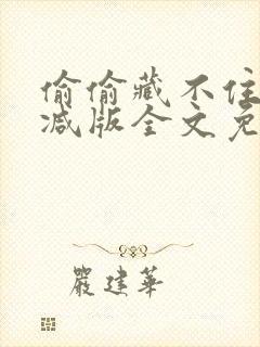 偷偷藏不住未删减版全文免费阅读