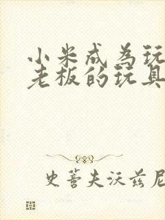 小米成为玩具店老板的玩具