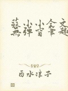 苏小小全文阅读无弹窗笔趣阁封面