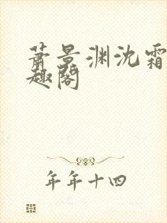 萧景渊沈霜宁笔趣阁封面