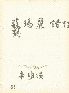 苏玛丽 错位关系