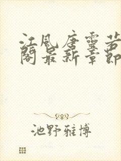 江风唐灵若笔趣阁最新章节