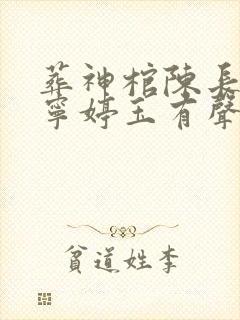 葬神棺陈长安,宁婷玉有声小说