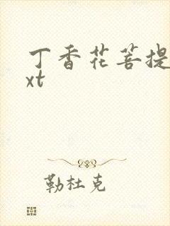 丁香花菩提树txt