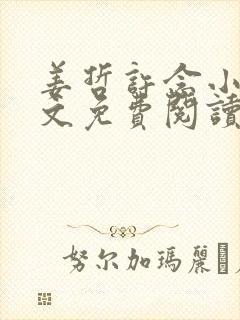 姜哲许念小说全文免费阅读