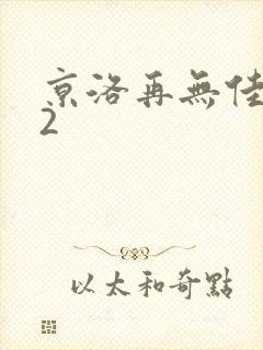京洛再无佳人.2