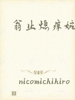 翁止熄痒婉燕封面