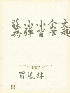 苏小小全文阅读无弹窗笔趣阁封面