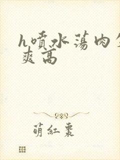 h喷水荡肉失禁爽高