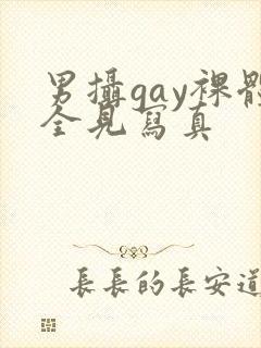 男摄gay裸体全见写真封面