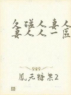 久碰人妻人妻人妻人人一区二