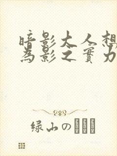 暗影大人想要成为影之实力者第二季