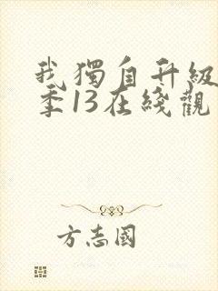 我独自升级第二季13在线观看