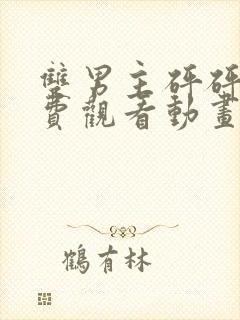 双男主砰砰砰免费观看动画