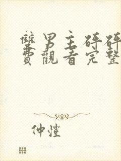 双男主砰砰砰免费观看完整版动漫