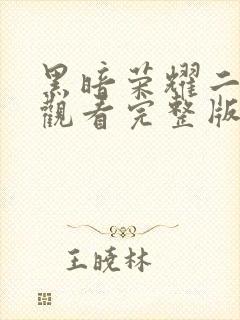 黑暗荣耀二免费观看完整版电视剧