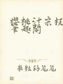 樱桃汁宋枝江野笔趣阁