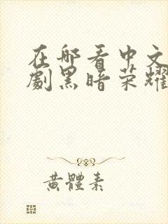 在哪看中文版韩剧黑暗荣耀第二季