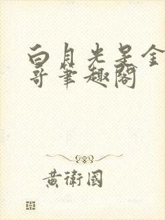 白月光是金主他哥笔趣阁封面