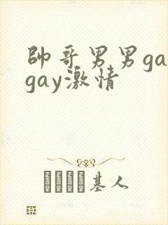 帅哥男男gaygay激情