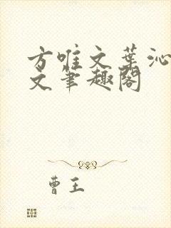 方唯文叶沁卓全文笔趣阁