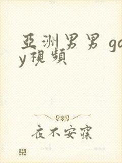 亚洲男男 gay视频