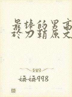 最棒的男高中生于刀鞘原文阅读