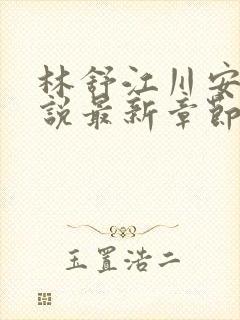 林舒江川安雅小说最新章节免费阅读