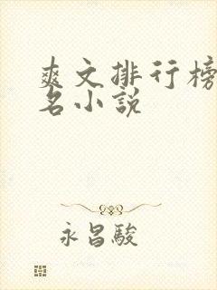 爽文排行榜前十名小说