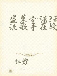 盗墓合法?我顶流歌手在线盗墓全本封面