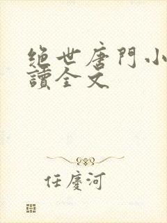 绝世唐门小说阅读全文封面