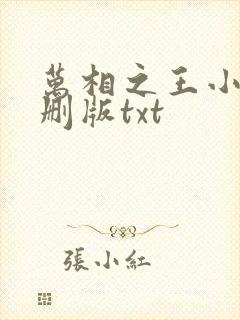 万相之王小说未删版txt