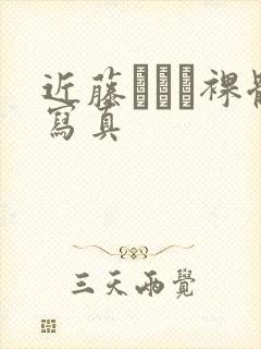 近藤あさみ裸体写真封面