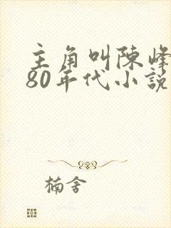 主角叫陈峰穿越80年代小说封面