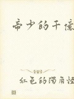 帝少的千亿宠儿